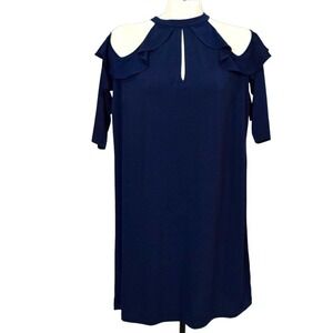 New York & Company - new wt/ tag navy cold shoulder bodycon dress. Size XL